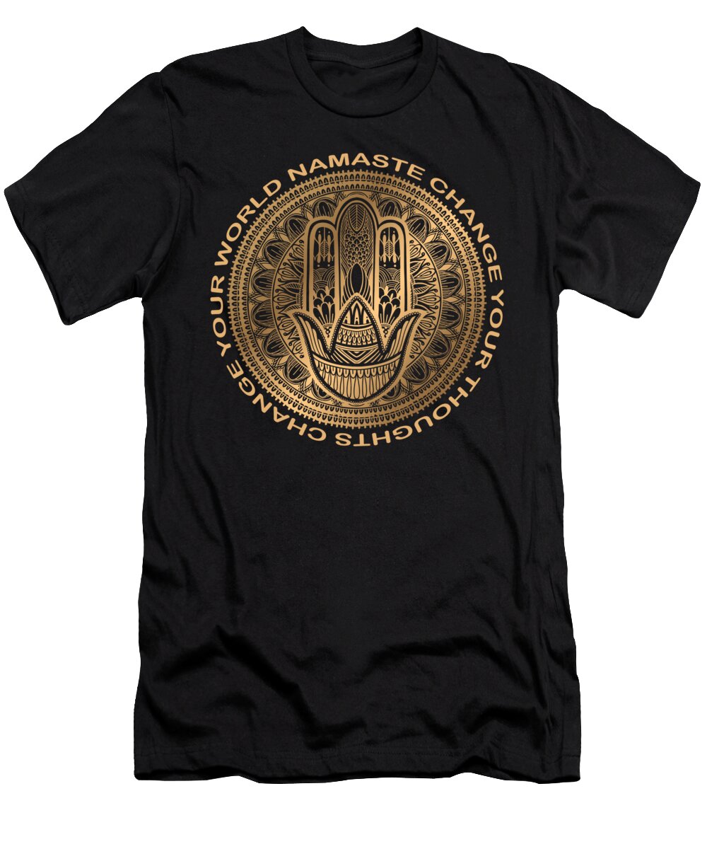 Chakras Meditation Namaste Yoga Edition Mandala Tony Rubino T-Shirt