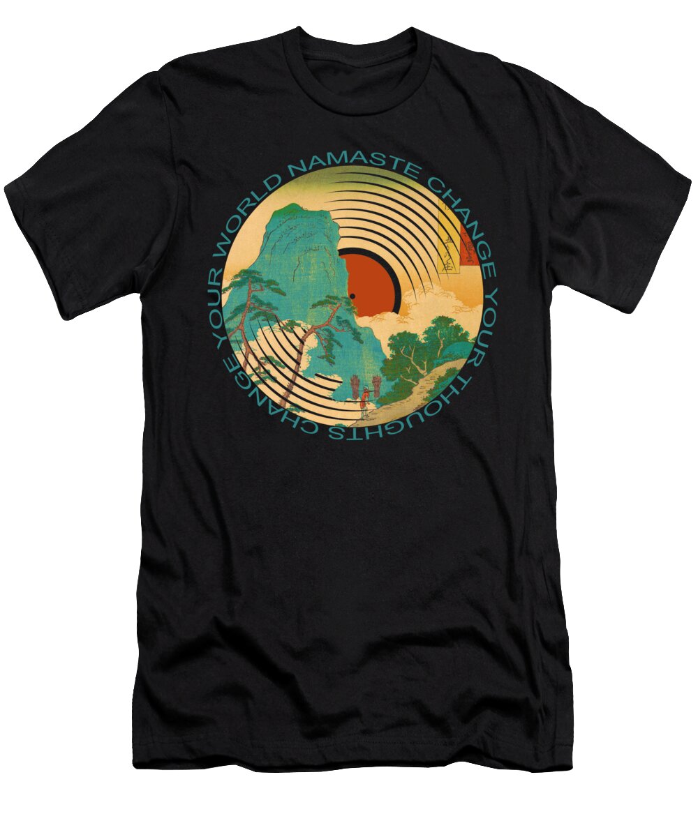 Chakras Meditation Namaste Yoga Edition Mandala Tree Hill Tony Rubino T-Shirt