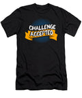 Challenge Accepted Workout Gym Bodybuilders Bodybuilding Exercise Barbells Gift Thomas Larch T-Shirt