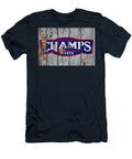 Champs Vintage Logo on Peeling Paint Wood Wall Design Turnpike T-Shirt