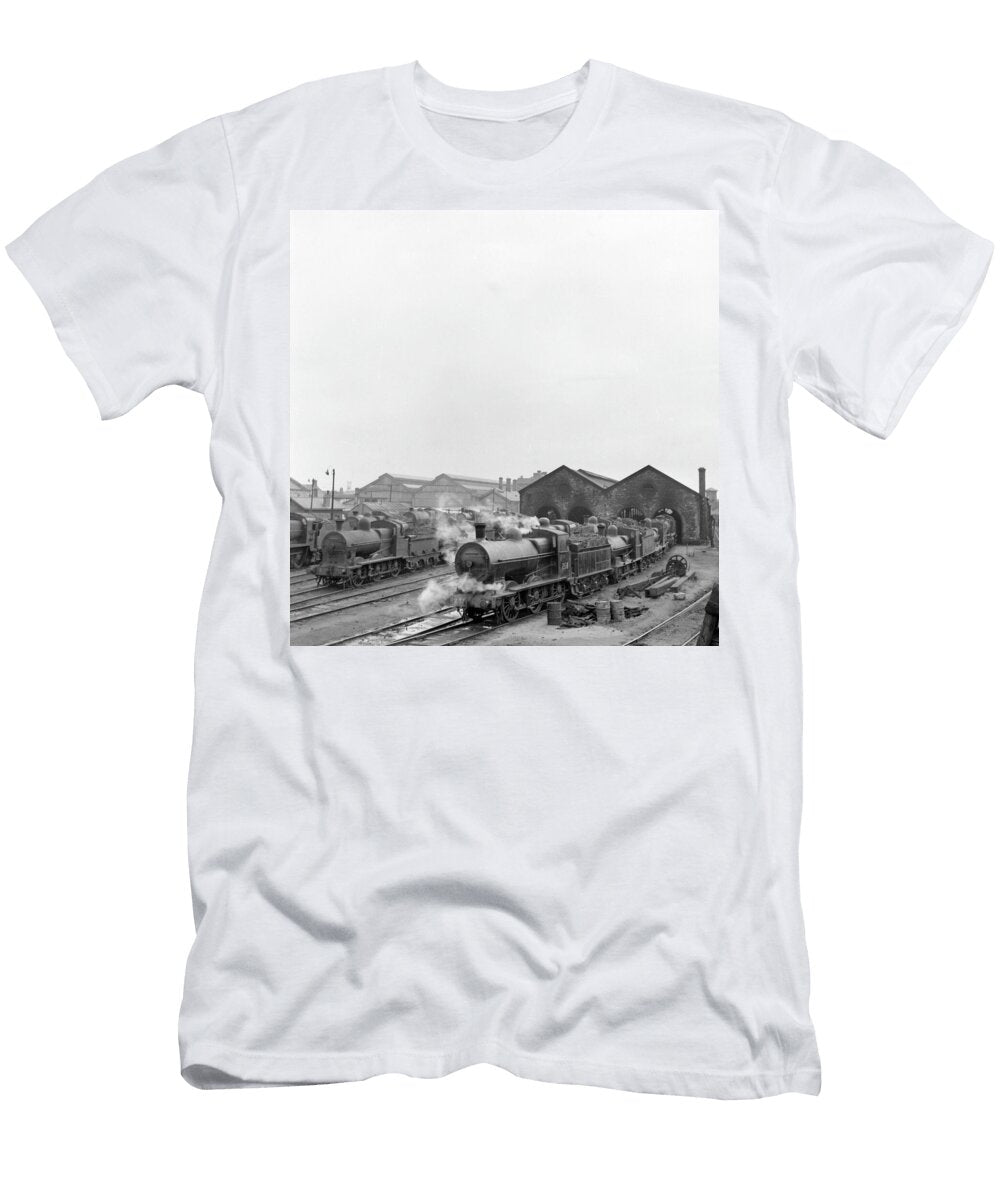 Changing Signal Howth Co Dublin Is Actually Broadstone Steam Locomotives in a Train Yard Mounir Khalfouf T-Shirt