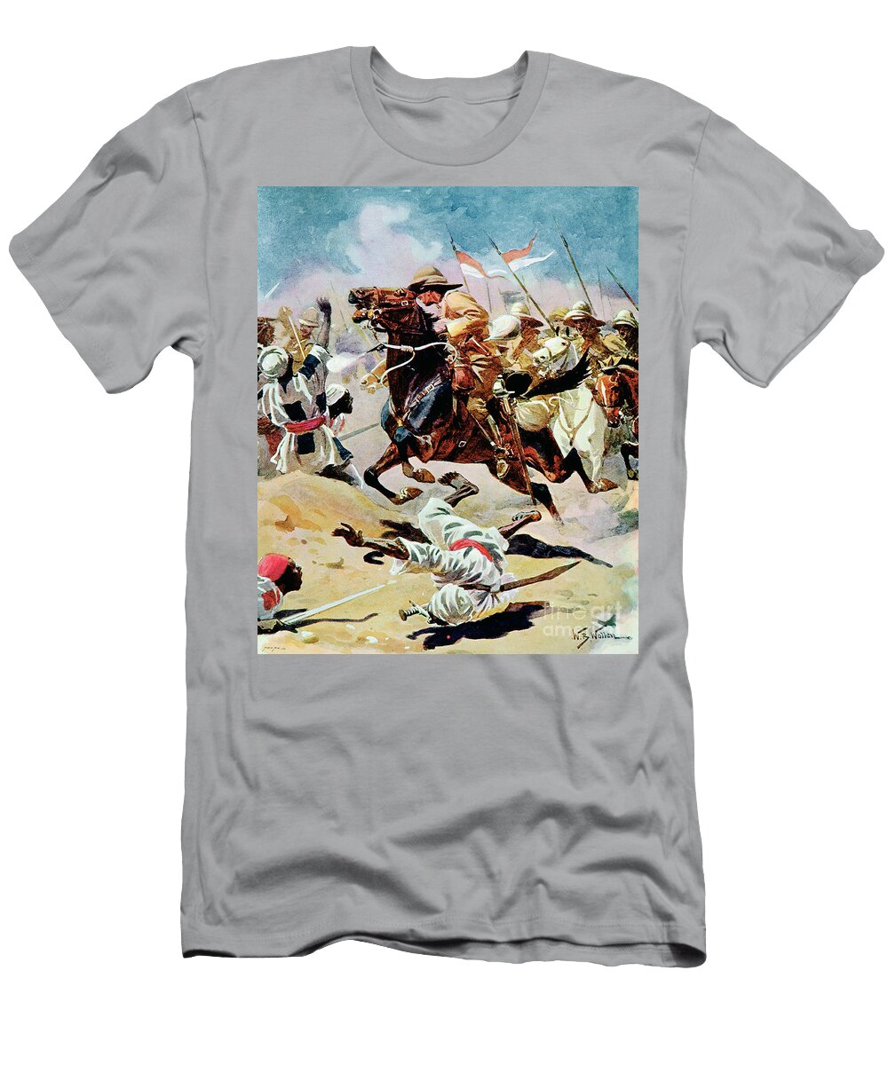 Charge of the 21st Lancers At Omdurman 2nd September 1898 William Barnes Wollen T-Shirt