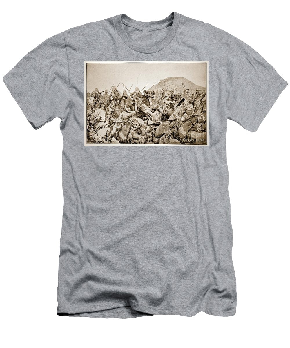 Charge of the 5th Lancers At the Battle of Elandslaagte Richard Caton Ii Woodville T-Shirt