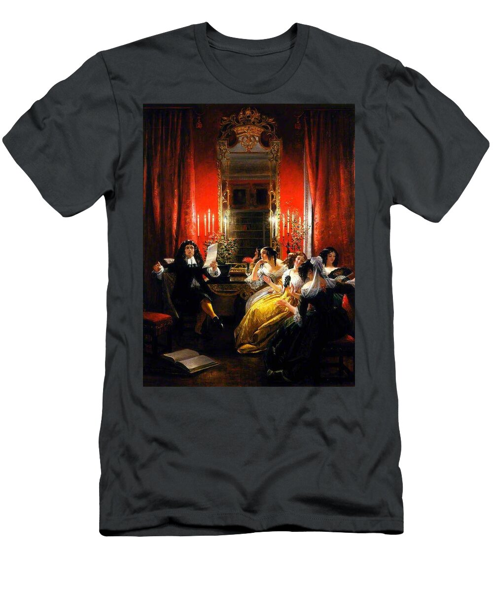 Charles Robert Leslie 1794 1859 Les Femmes Savantes 1845 Celestial Images T-Shirt