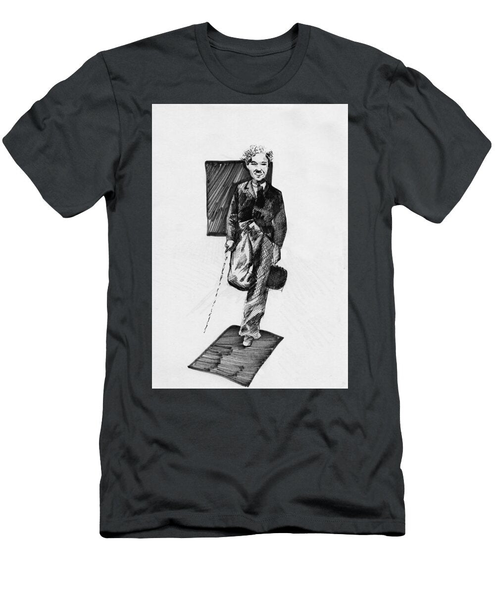 Charlie Chaplin Olena Kukushkina T-Shirt