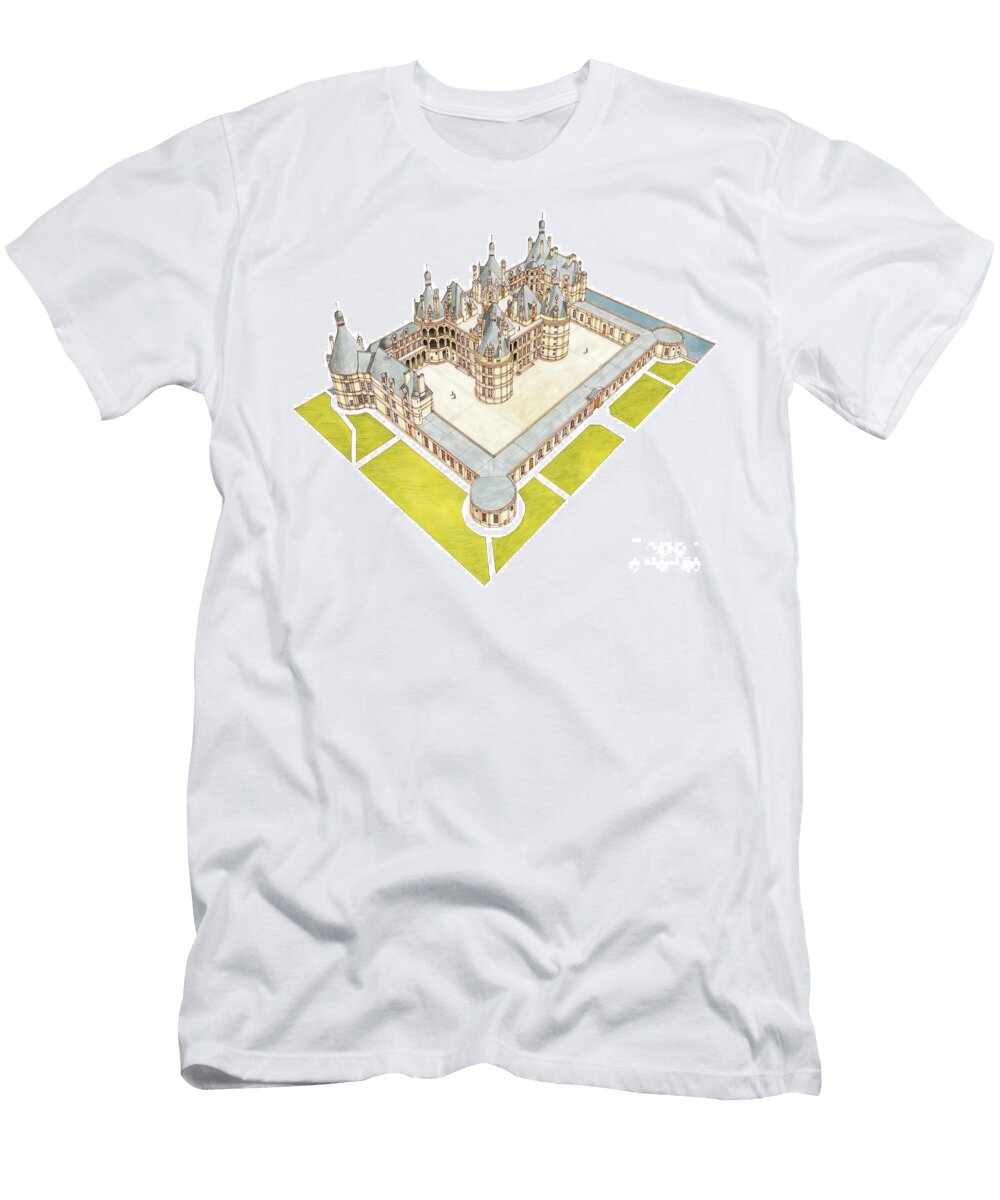 Chateau De Chambord Chambord Loir Et Cher France Fernando Aznar Cenamor T-Shirt