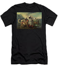 Cheetah and Stag with Two Indians Circa 1765 George Stubbs T-Shirt