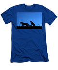 Cheetah Female and Sub Adult Silhouetted At Dusk Zimanga Ann Steve Toon Natureplcom T-Shirt