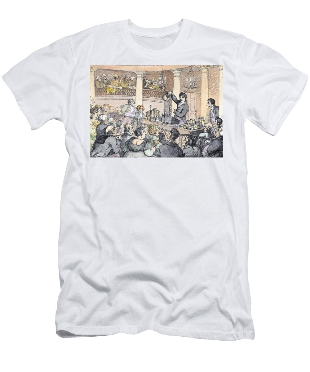 Chemical Lectures C1809 Engraving Later Colouration Thomas Rowlandson T-Shirt