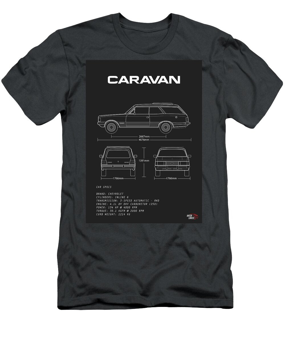 Chevrolet Caravan Diplomata 87 Blueprint Interlakes Interlakes T-Shirt
