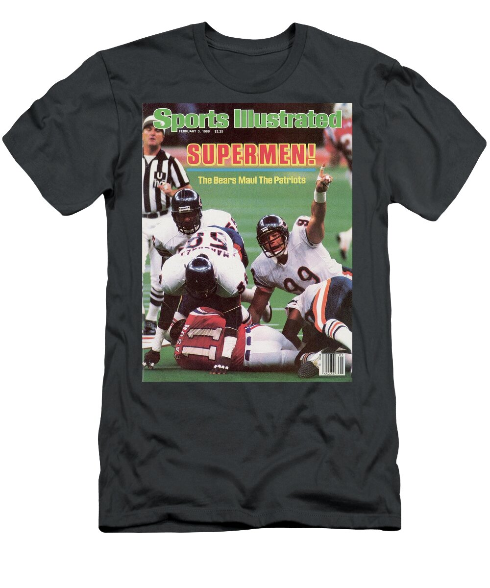 Chicago Bears Dan Hampton Super Bowl Xx February 03 1986 Sports Illustrated Cover T-Shirt