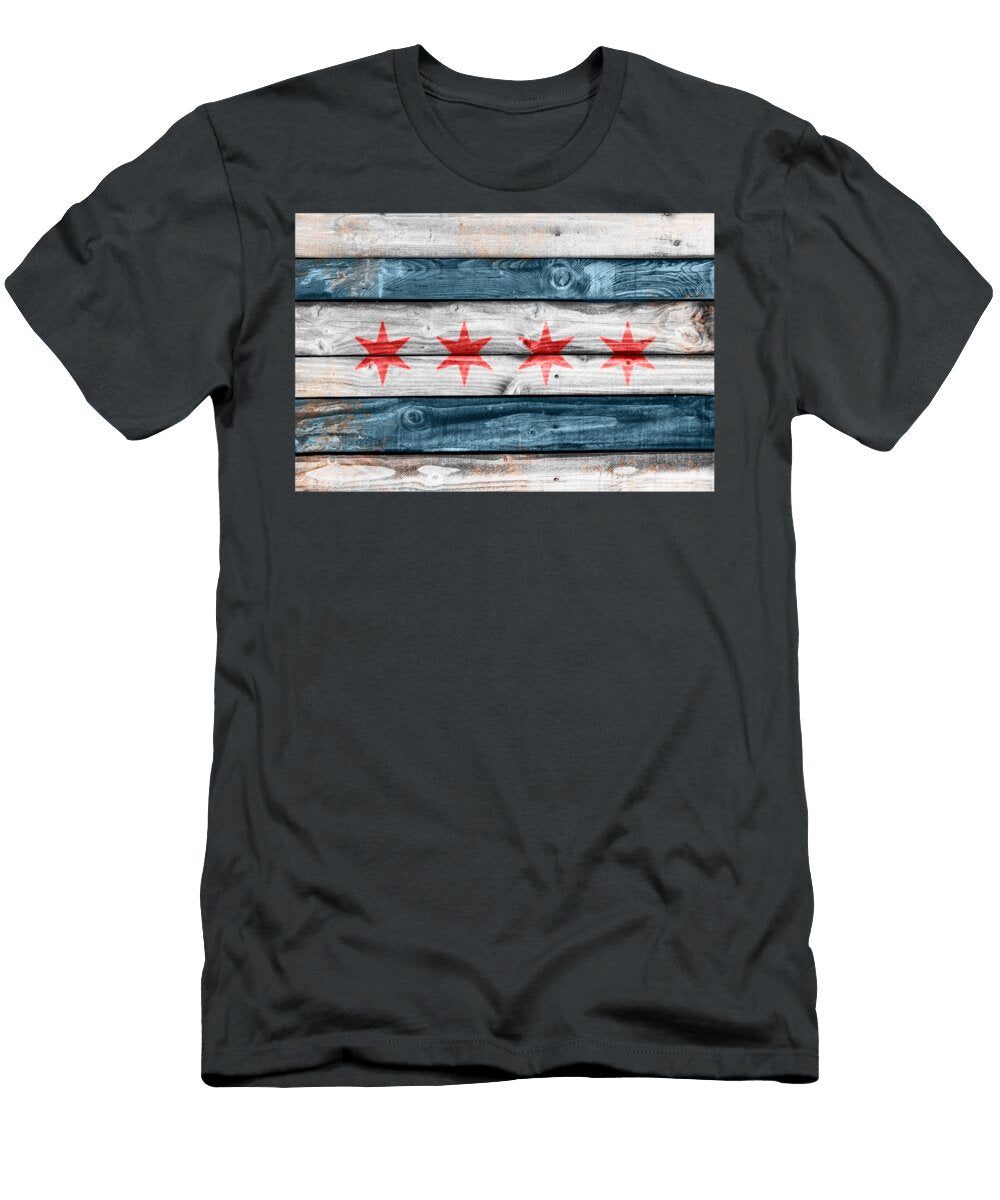 Chicago Flag Delphimages Flag Creations T-Shirt