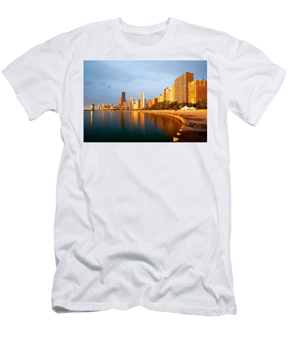 Chicago Skyline Sebastian Musial T-Shirt