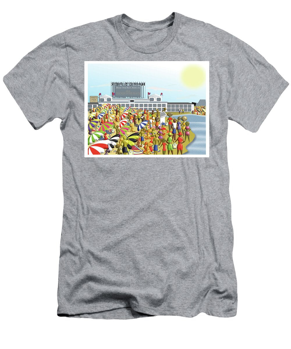 Chicken Bone Beach Missouri Avenue Atlantic City Nj Marshall Brown T-Shirt