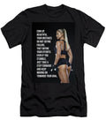 Chin Up Beautiful Womens Gym Motivational Poster Matthew Chan T-Shirt