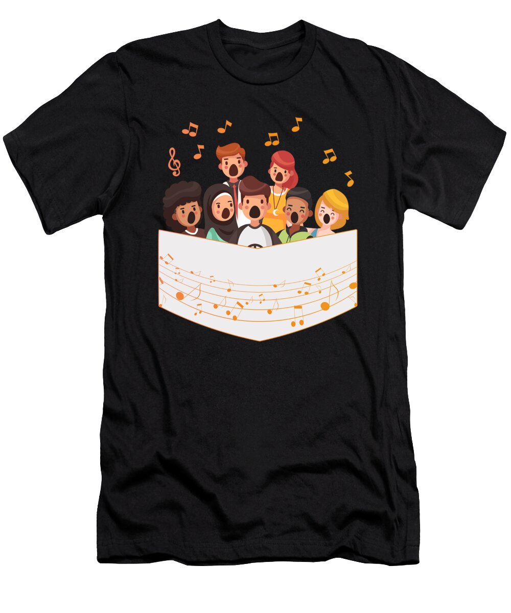 Choir Group Singing Chorus Choral Music Clef Gift Thomas Larch T-Shirt