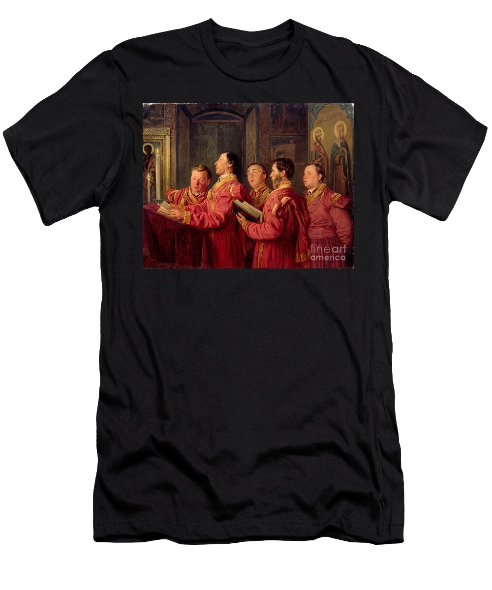 Choristers in the Church 1870 Vladimir Egorovic Makovsky T-Shirt