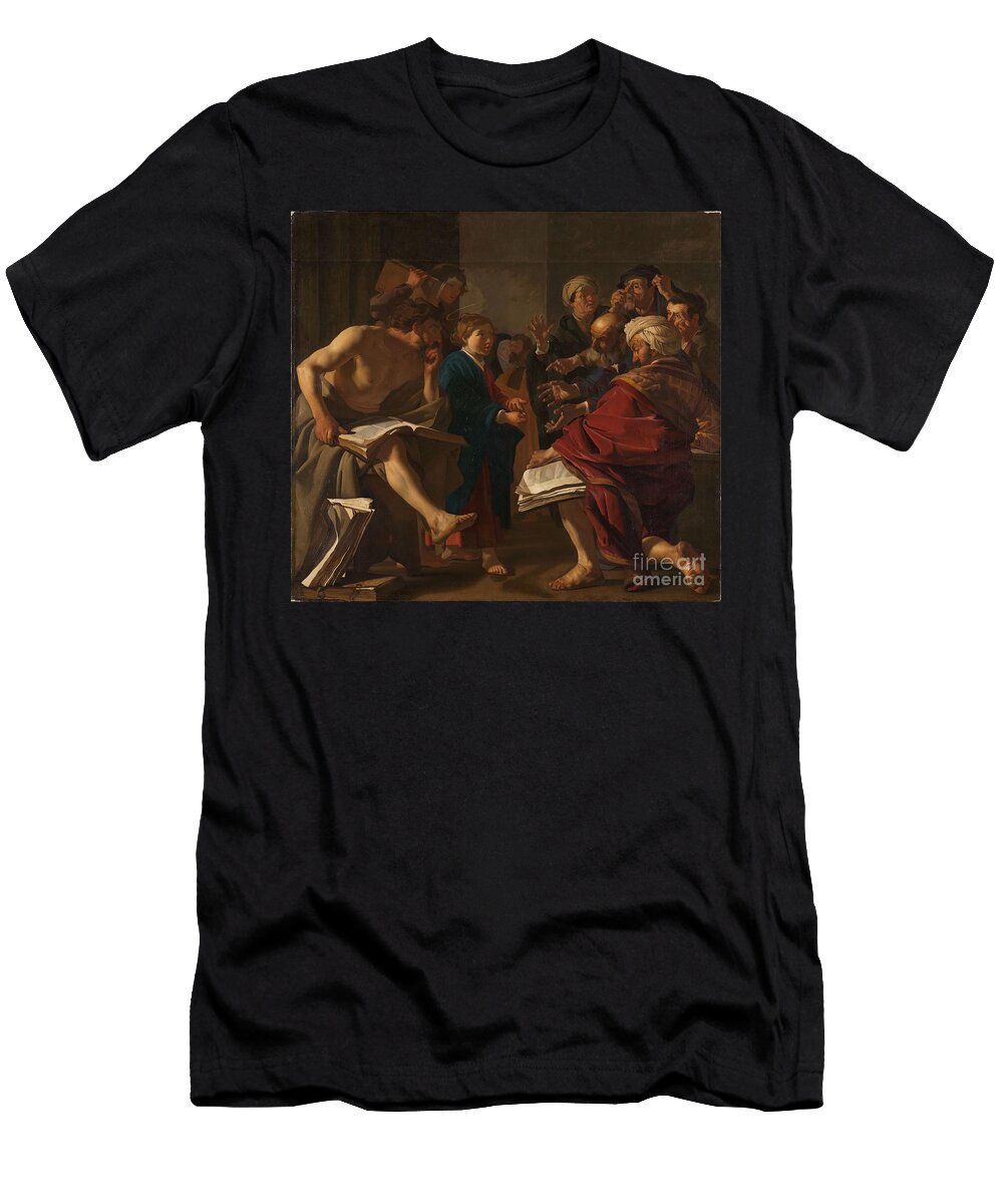 Christ Among the Doctors 1622 Dirck Baburen Van T-Shirt
