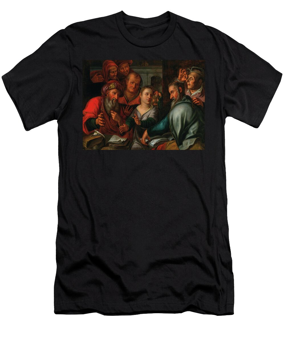 Christ Among the Doctors Pieter Wtewael T-Shirt