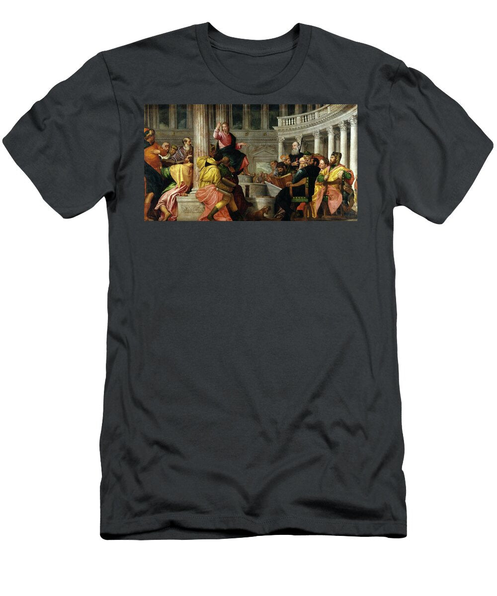 Christ with the Doctors in the Temple Ca 1560 Italian School Oil on Canva Paolo Veronese 1528 1588 T-Shirt