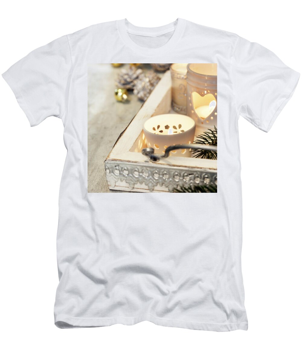 Christmas Candles Natalia Klenova T-Shirt