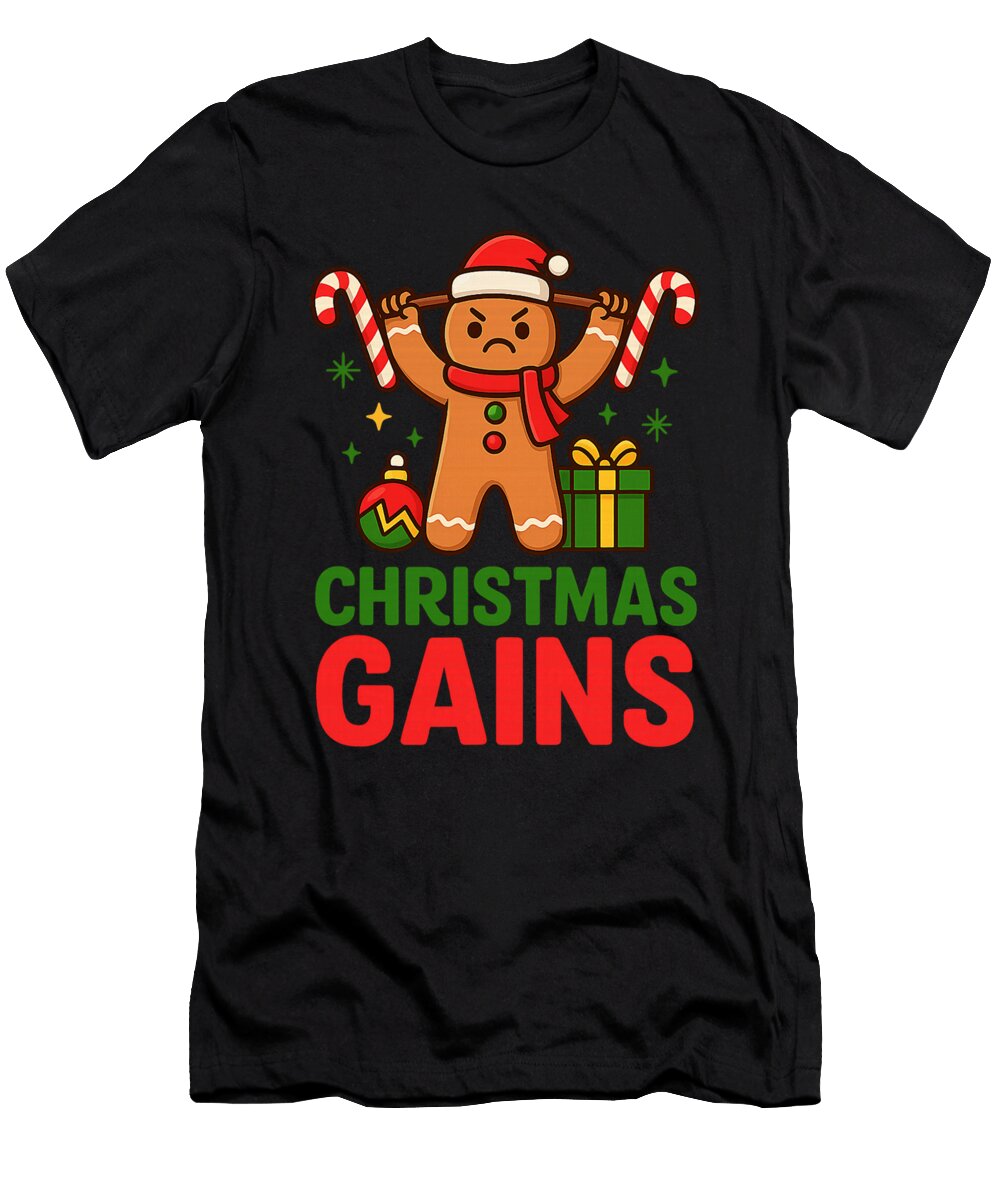 Christmas Gains Gingerbread Man Sophie Eleanor T-Shirt