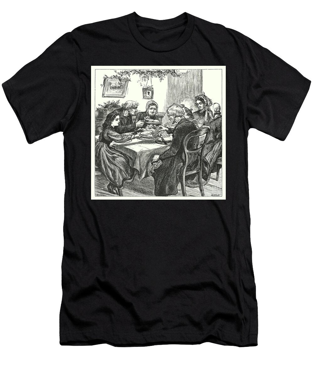 Christmas in the Workhouse Engraving William Small T-Shirt