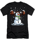 Christmas Weightlifting Funny Snowman Gym Sophie Eleanor T-Shirt