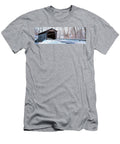 Christmas Wreath on a Bridge Panoramic Images T-Shirt