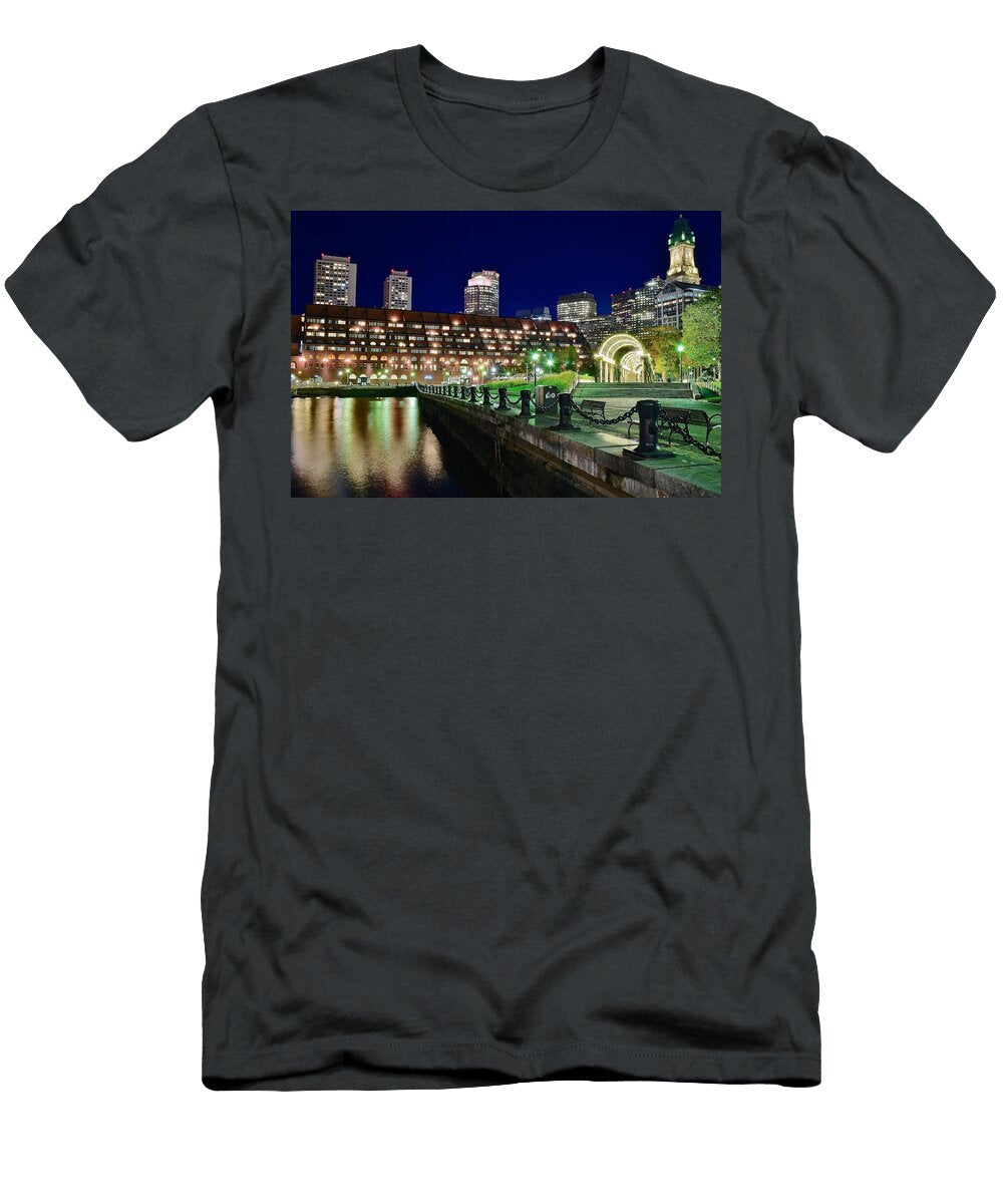Christopher Columbus View of Boston Frozen in Time Fine Art Photography T-Shirt