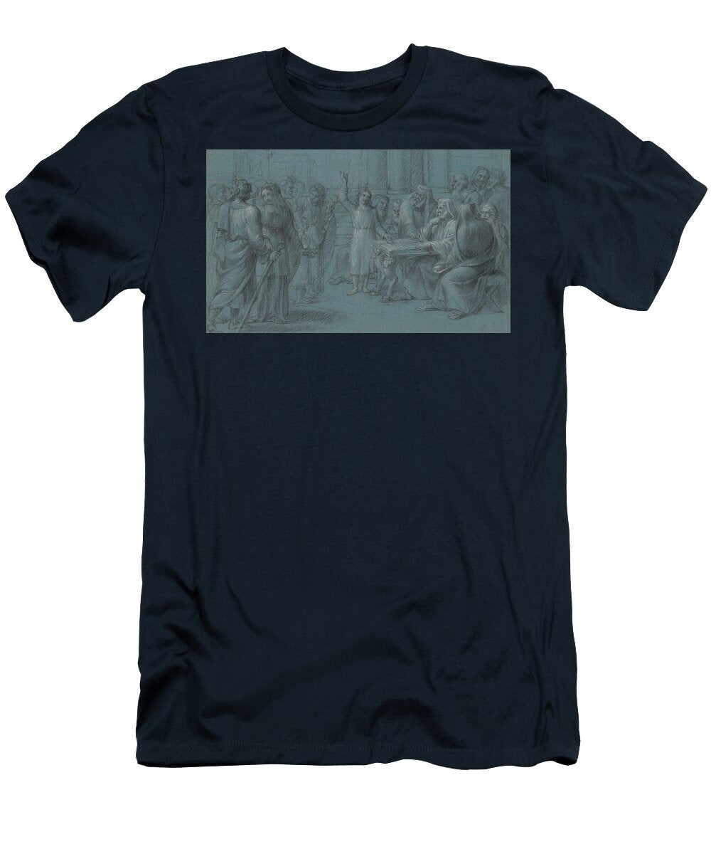Christs Dispute with the Doctors Jean Antoine Verschaeren T-Shirt
