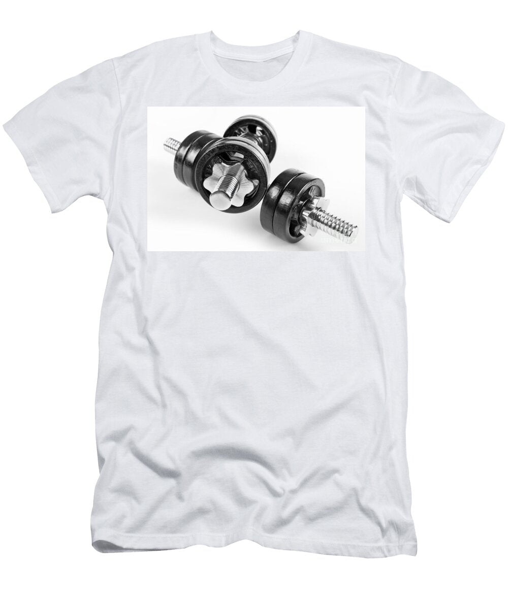 Chrome Screwed Hand Barbells Weights Arletta Cwalina T-Shirt
