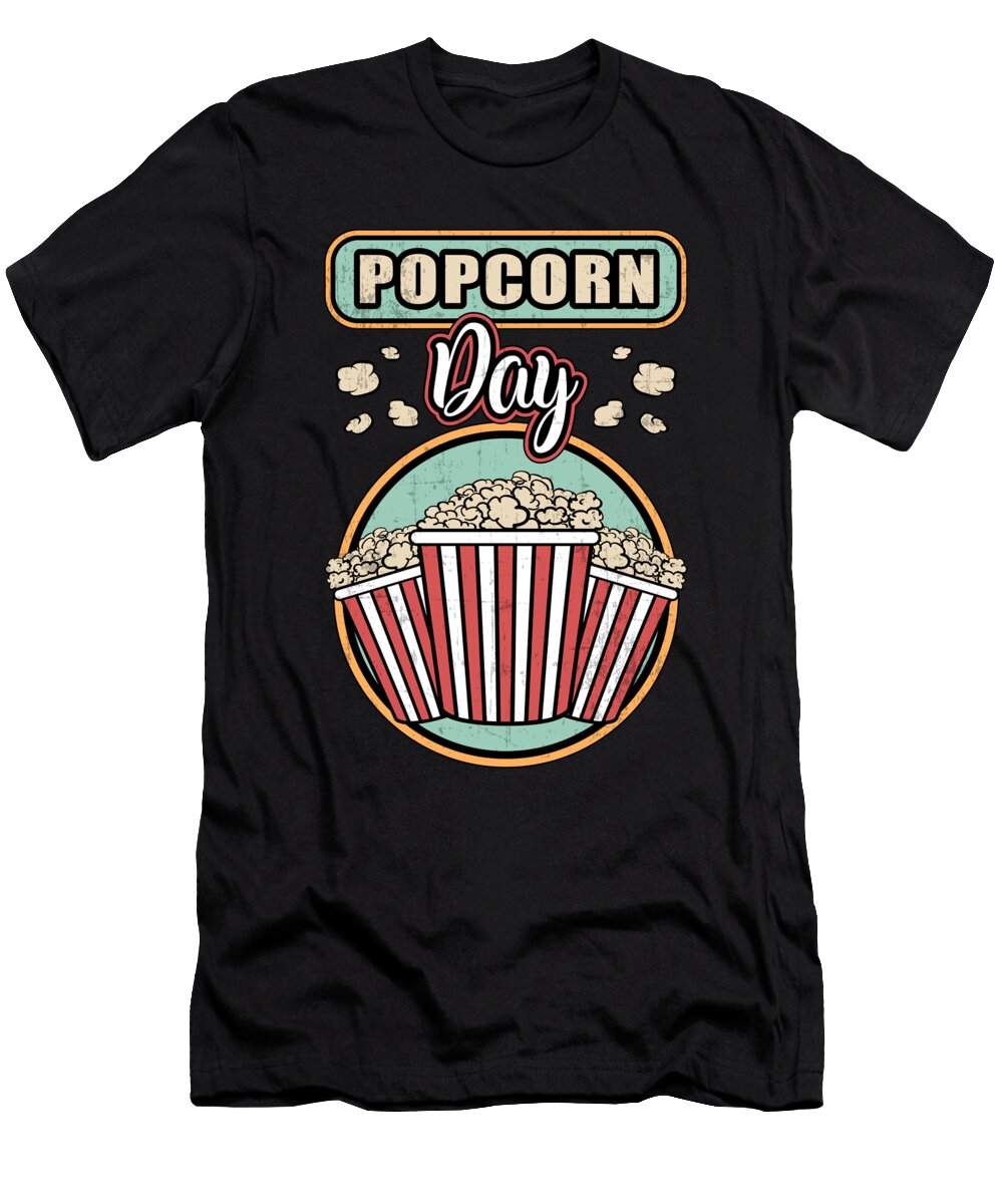 Cinema Popcorn Day Movie Snack Pop Film Gift Idea Tshirtconcepts Marvin Poppe T-Shirt