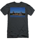 City Park Boat House and Fountain with Downtown Denver Skyline in the Summer Bridget Calip T-Shirt