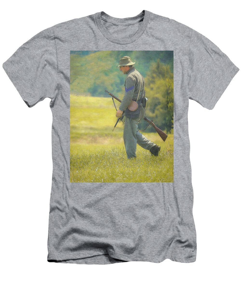 Civil War Confederate Soldier One Randy Steele T-Shirt