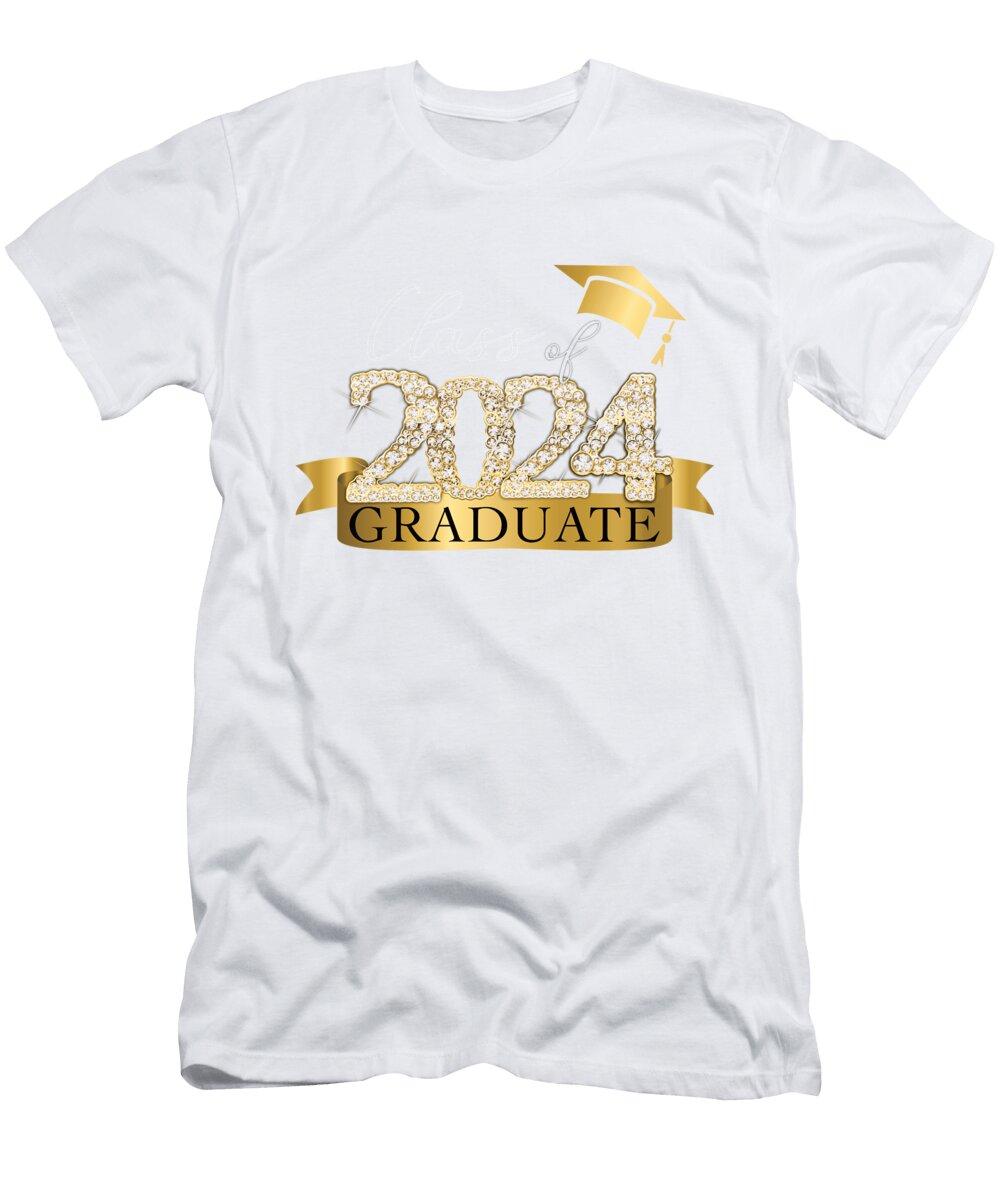 Class of 2024 Graduate I Senior Year Item White Millennialdesign T-Shirt
