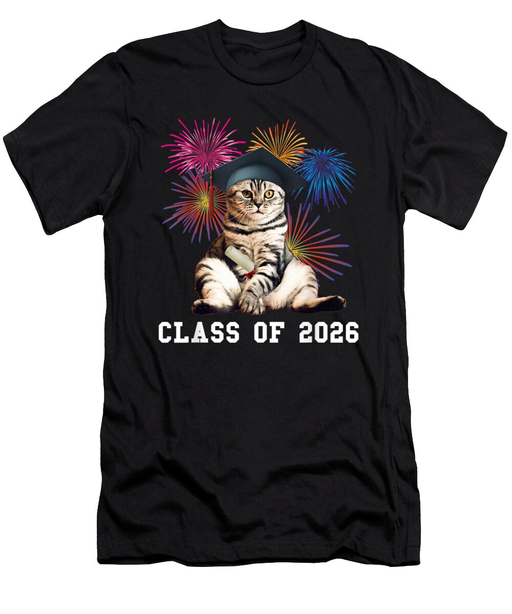Class of 2026 Cat Lover Christmas Ornament Decor Holiday Gift Huy Huynh Trong T-Shirt