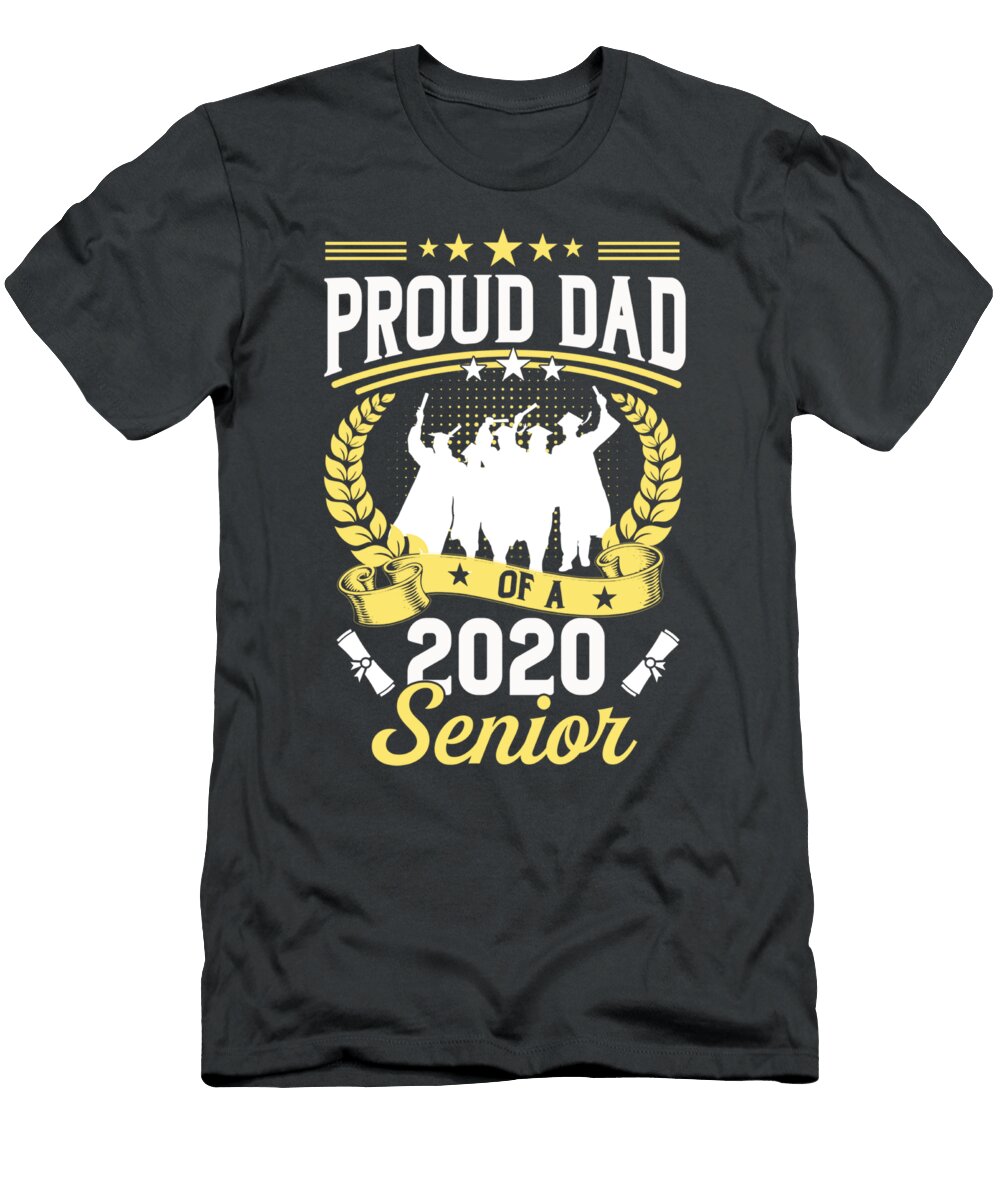 Class of Proud Dad Senior Graduation Fathers Day Lark Raven T-Shirt
