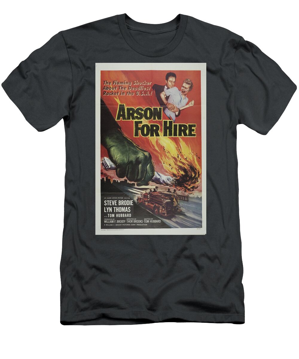 Classic Movie Poster Arson for Hire Esoterica Art Agency T-Shirt