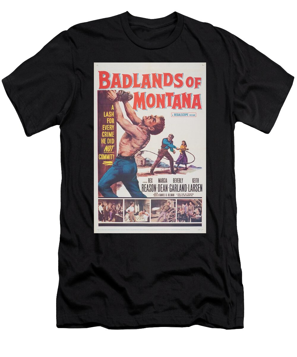 Classic Movie Poster Badlands of Montana Esoterica Art Agency T-Shirt