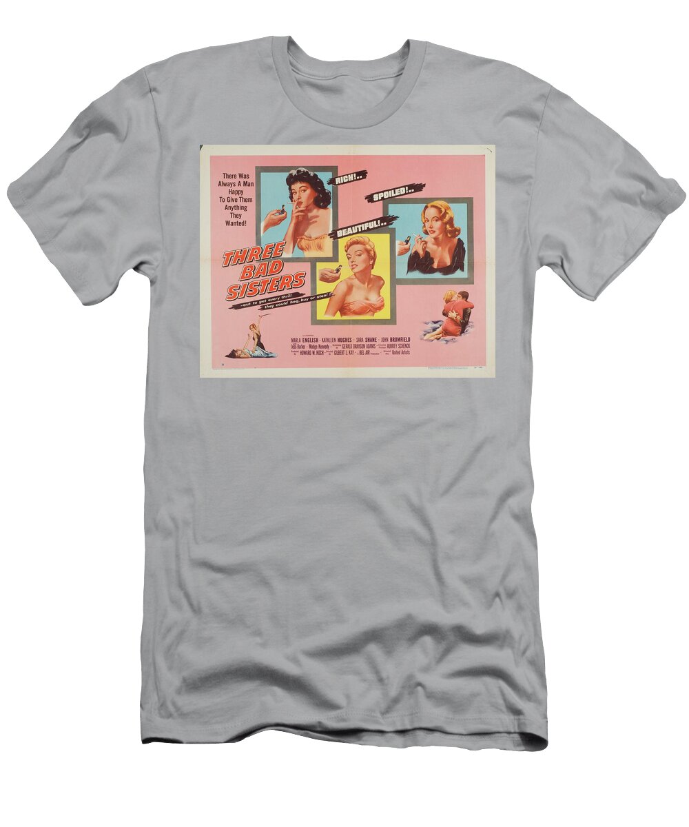 Classic Movie Poster Three Bad Sisters Esoterica Art Agency T-Shirt