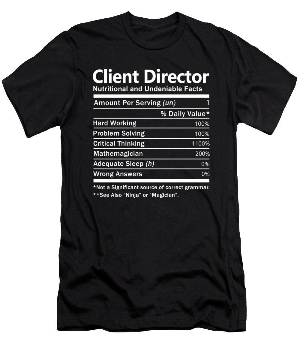 Client Director Nutrition Factors Gift Item Shi Hu Kang T-Shirt