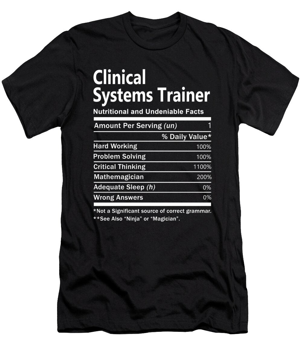 Clinical Systems Trainer Nutrition Factors Gift Item Shi Hu Kang T-Shirt