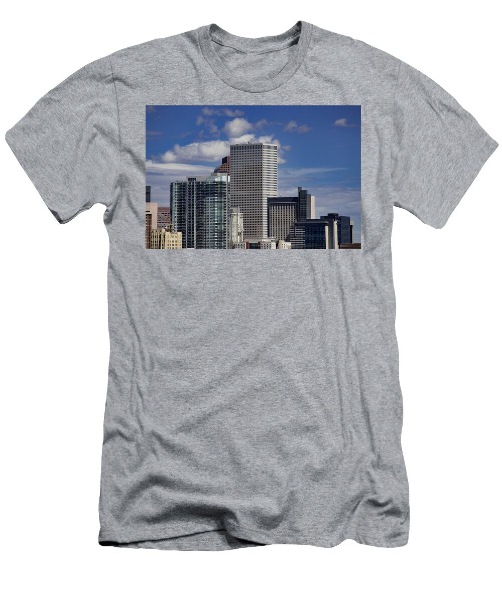 Close Up of Denver Skyscrapers Bridget Calip T-Shirt