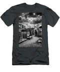 Cloudy Day At St Louis Cemetery in Black and White Chrystal Mimbs T-Shirt