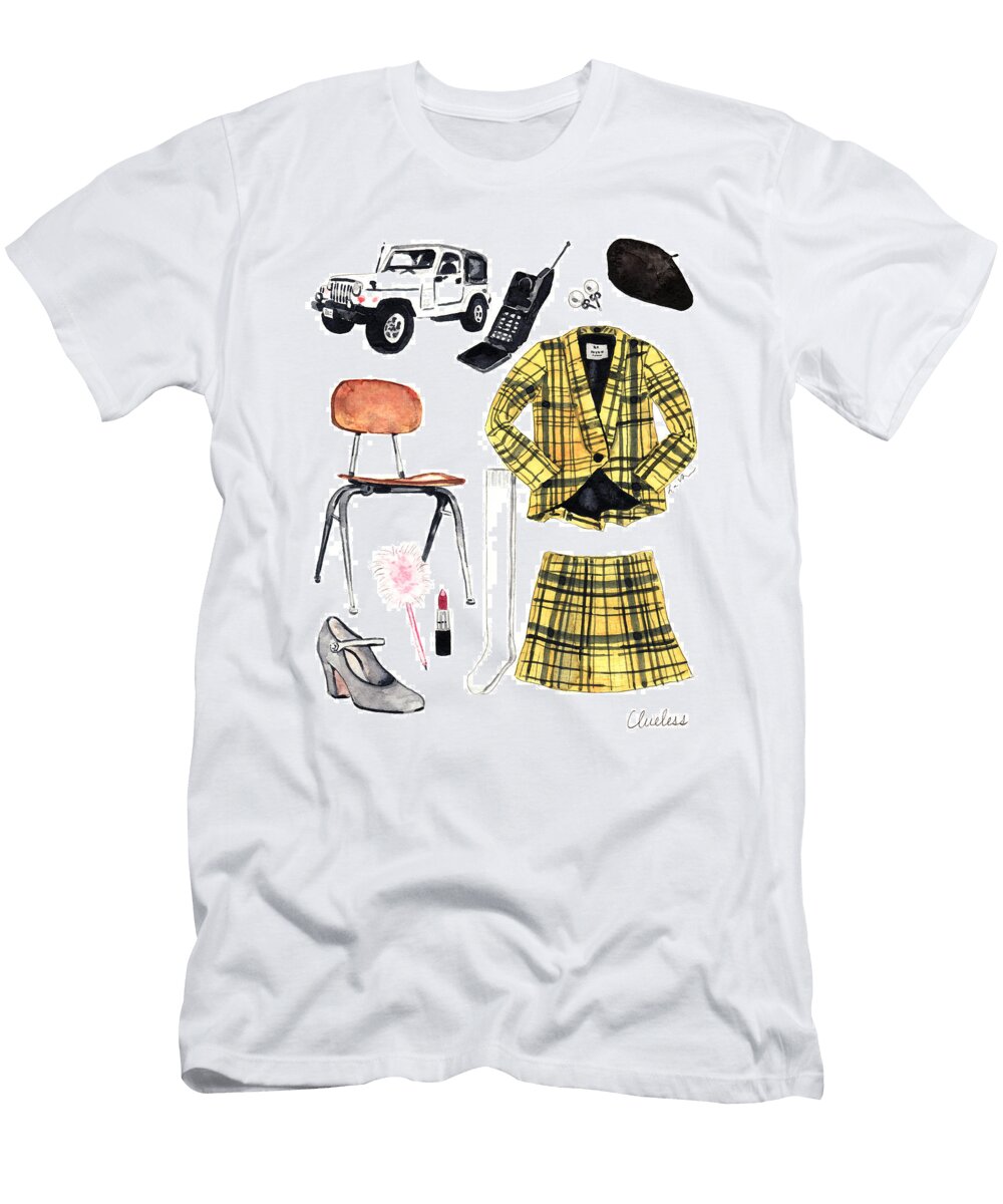 Clueless Movie Collage 90s Fashion Laura Row T-Shirt