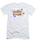 Coffee Break Typography on White Wood Planks Design Turnpike T-Shirt