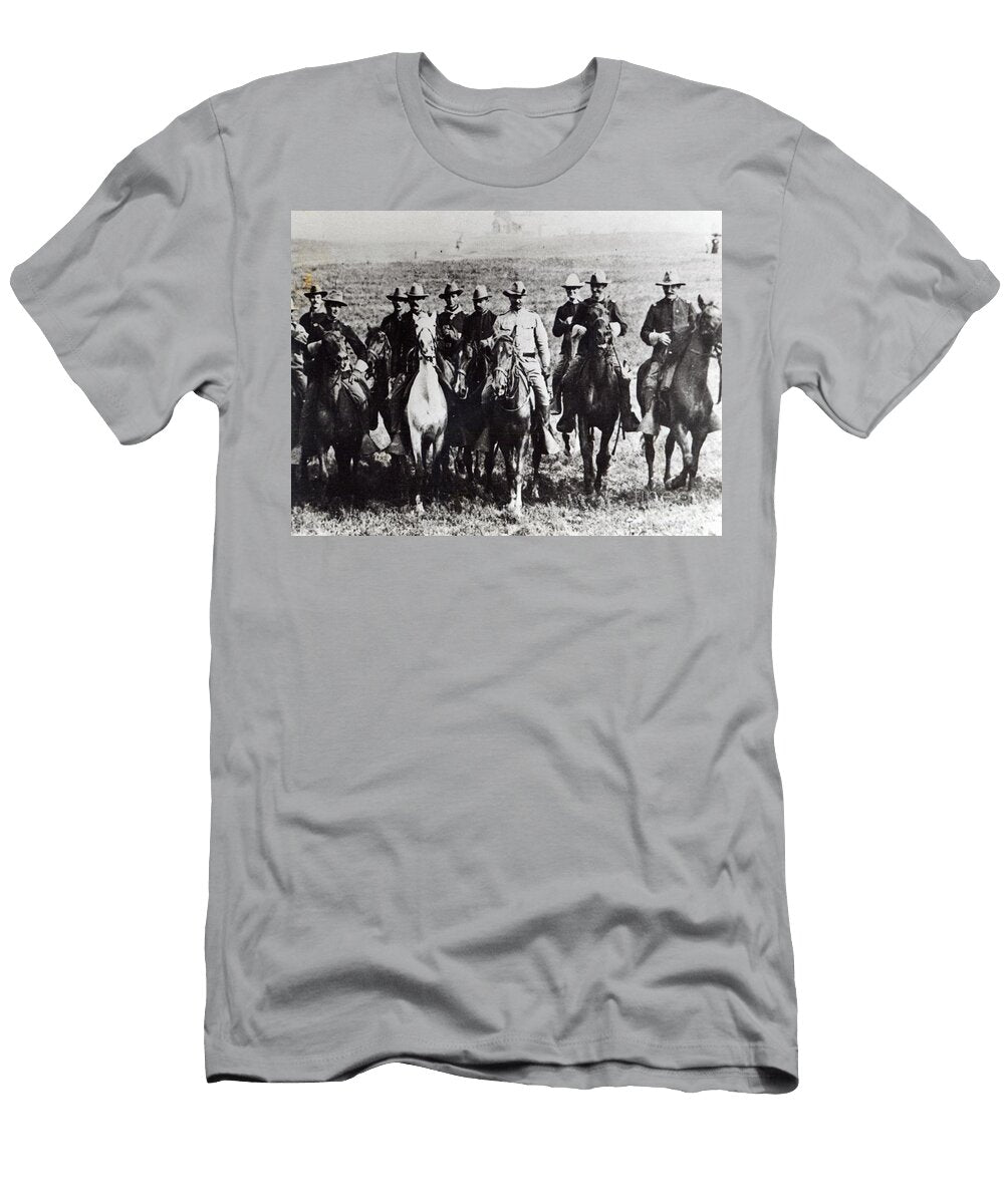 Colonel Theodore Roosevelt and His Rough Riders 1st Volunteer Cavalry 1898 American School T-Shirt