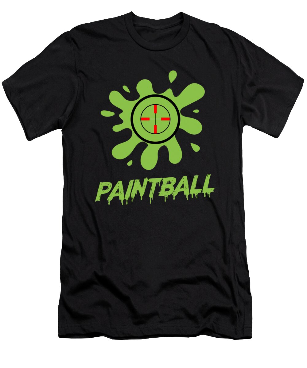 Color Spots Paintball Player Paintball Color Balls Gift Thomas Larch T-Shirt