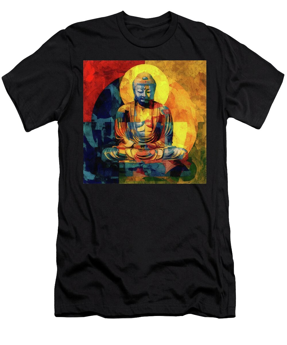 Colorful Buddha Meditation Pierre Blanchard T-Shirt